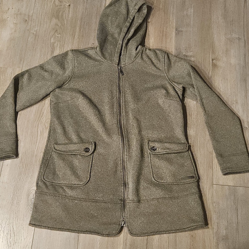 Merrell Jacket Hoodie Mens Extra Large Green Zip Up Long Sleeve RN 119414